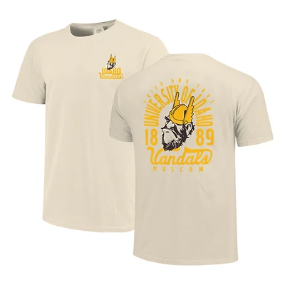 Men's Cream Idaho Vandals Comfort Colors Mascot Overlay T-Shirt