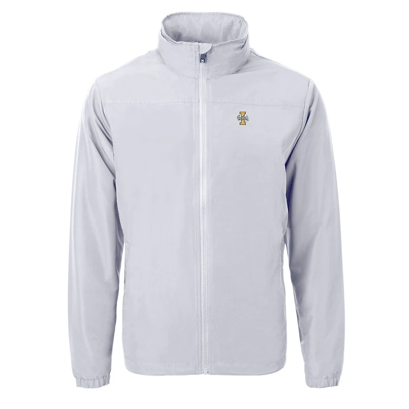 Veste zippée intégrale en tricot recyclé pour homme, coupeur et buck gris, Idaho Vandals, grande taille, Charter Eco Knit