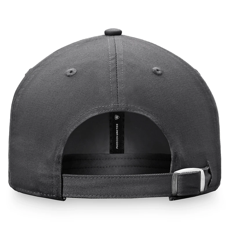 Men's Top of the World Charcoal Idaho Vandals Slice Adjustable Hat