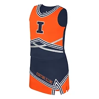 Girls Youth Colosseum Navy Illinois Fighting Illini Lollipop Park Cheer Two-Piece Set