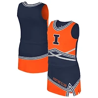 Ensemble deux pièces pour jeunes filles du Colisée Navy Illinois Fighting Illini Lollipop Park Cheer