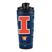Bouteille shaker en acier inoxydable 4D de 26 oz des Illinois Fighting Illini