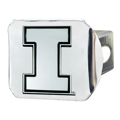 Illinois Fighting Illini Chrome on Chrome Hitch Cover