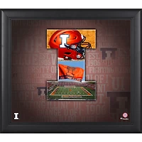 Collage encadré 15" x 17" de l'équipe de l'Illinois Fighting Illini