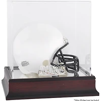 Illinois Fighting Illini Mahogany Mini Helmet Display Case with Mirror Back