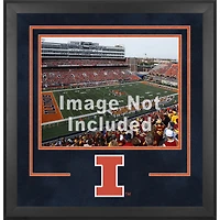 Cadre photo horizontal de luxe Illinois Illini 16'' x 20'' avec logo de l'équipe