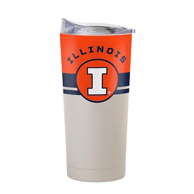 Gobelet isotherme Illinois Fighting Illini 20 oz Horizon à revêtement en poudre Logo Brands