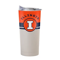 Gobelet isotherme Illinois Fighting Illini 20 oz Horizon à revêtement en poudre Logo Brands