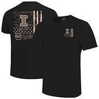 Men's  Black Illinois Fighting Illini Comfort Colors OHT Camo Overlay T-Shirt