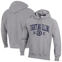 Men's Champion  Heather Gray Illinois Fighting Illini Established Reverse Weave Hoodie