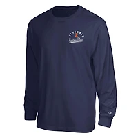 T-shirt à manches longues plastifié Champion Navy Illinois Fighting Illini All-Star pour homme