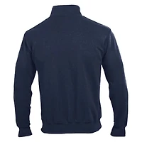 Men's Champion  Navy Illinois Fighting Illini Powerblend Quarter-Zip Pullover