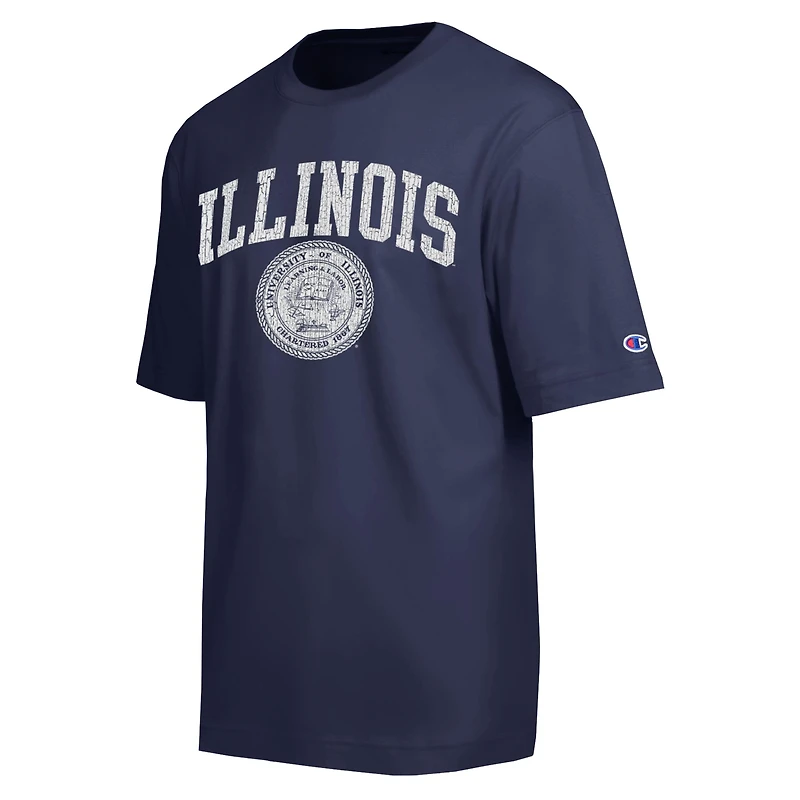 Men's Champion  Navy Illinois Fighting Illini Scholar All-Star T-Shirt