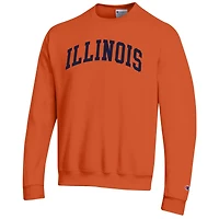 Sweat-shirt en polaire orange Champion Illinois Fighting Illini Basic Arch pour homme