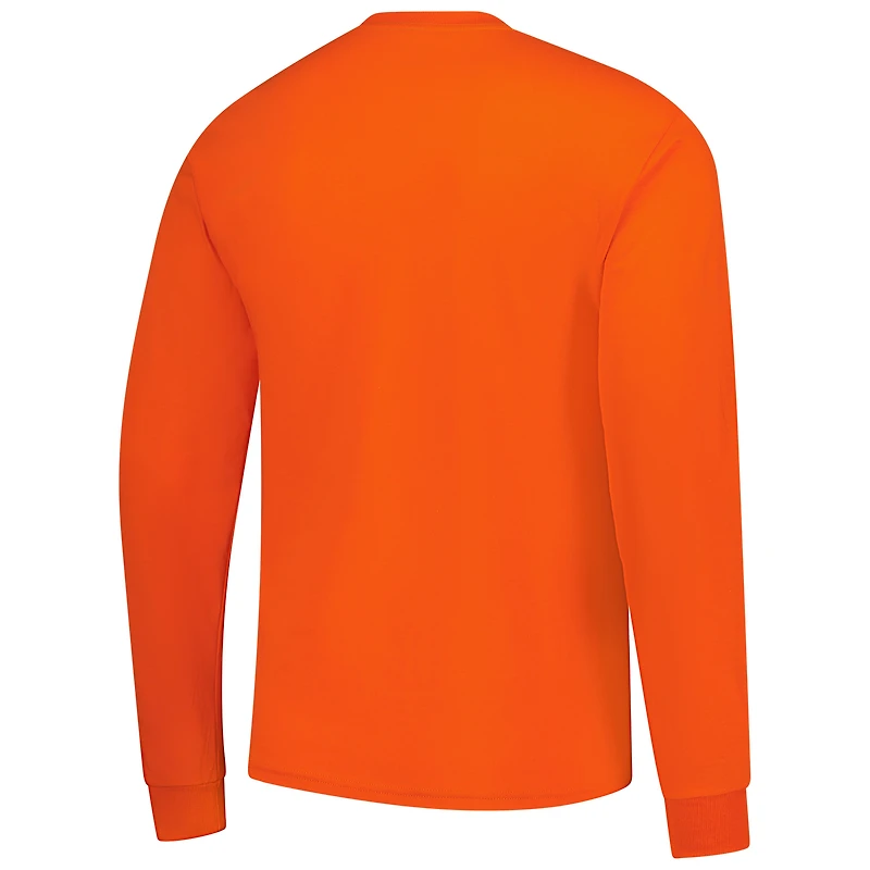 T-shirt à manches longues orange Illinois Fighting Illini Basic Arch pour homme