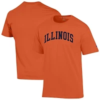Men's Champion  Orange Illinois Fighting Illini Basic Arch T-Shirt