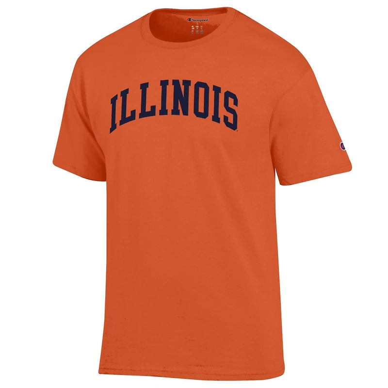 Men's Champion  Orange Illinois Fighting Illini Basic Arch T-Shirt