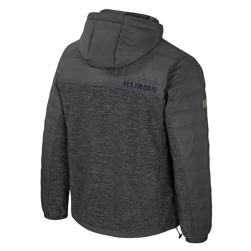 Doudoune à capuche zippée Nightman pour homme, coloris anthracite