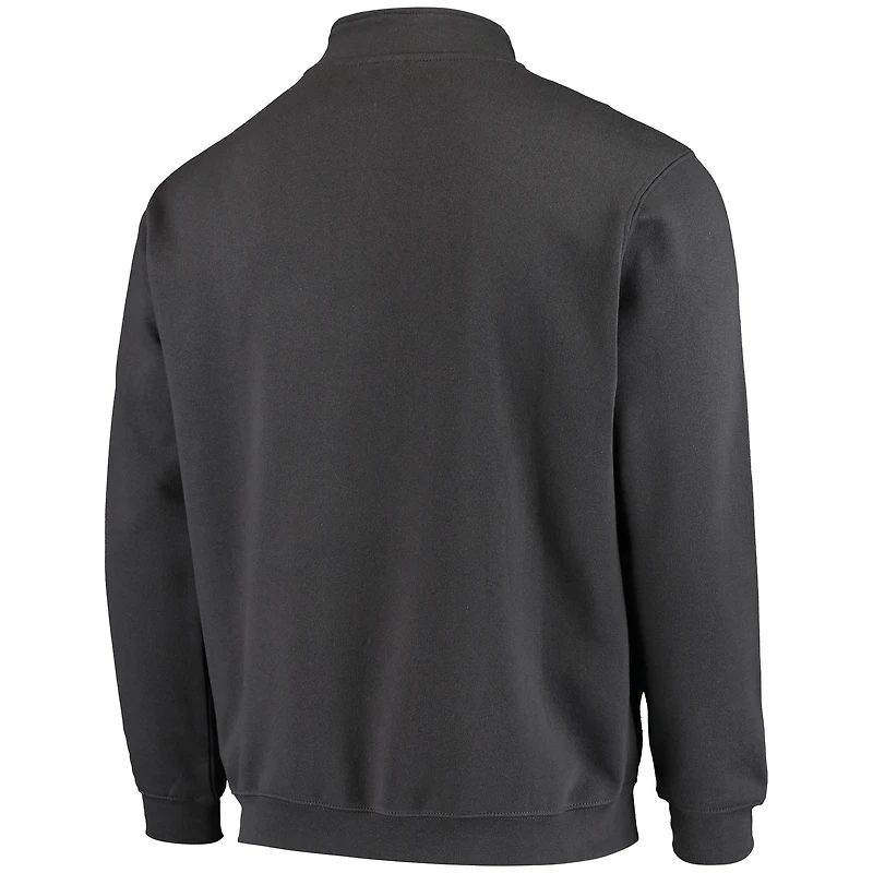 Veste à quart de zip avec logo Colosseum Charcoal Illinois Fighting Illini Tortugas pour hommes