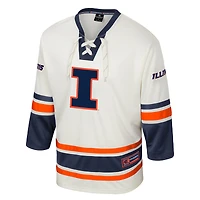 Maillot de hockey pour homme Colosseum Cream Illinois Fighting Illini Puck Proud Fashion