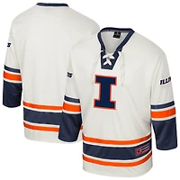 Men's Colosseum Cream Illinois Fighting Illini Puck Proud Fashion Hockey Jersey