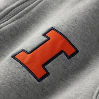 Veste zippée quart de tour Colosseum Heather Grey pour homme des Illinois Fighting Illini Tortugas