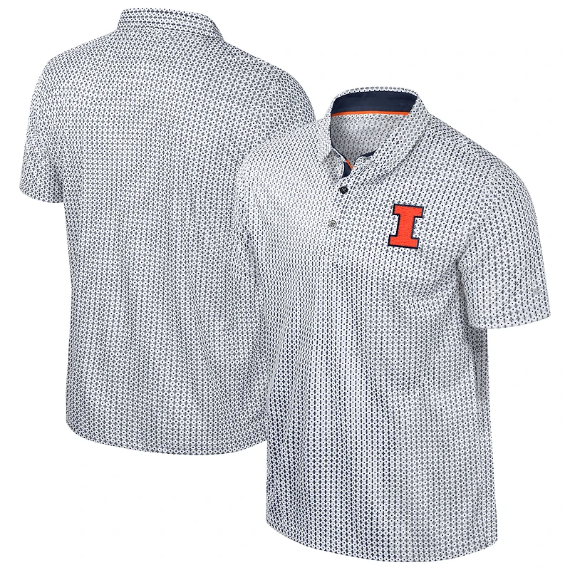 Polo Marty Rival bleu marine Colosseum pour homme des Illinois Fighting Illini de taille grande et