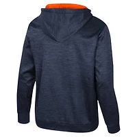 Men's Colosseum Navy Illinois Fighting Illini Cypher Half-Zip Hoodie