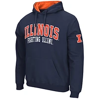 Sweat à capuche Colosseum Navy Illinois Fighting Illini Double Arch pour hommes