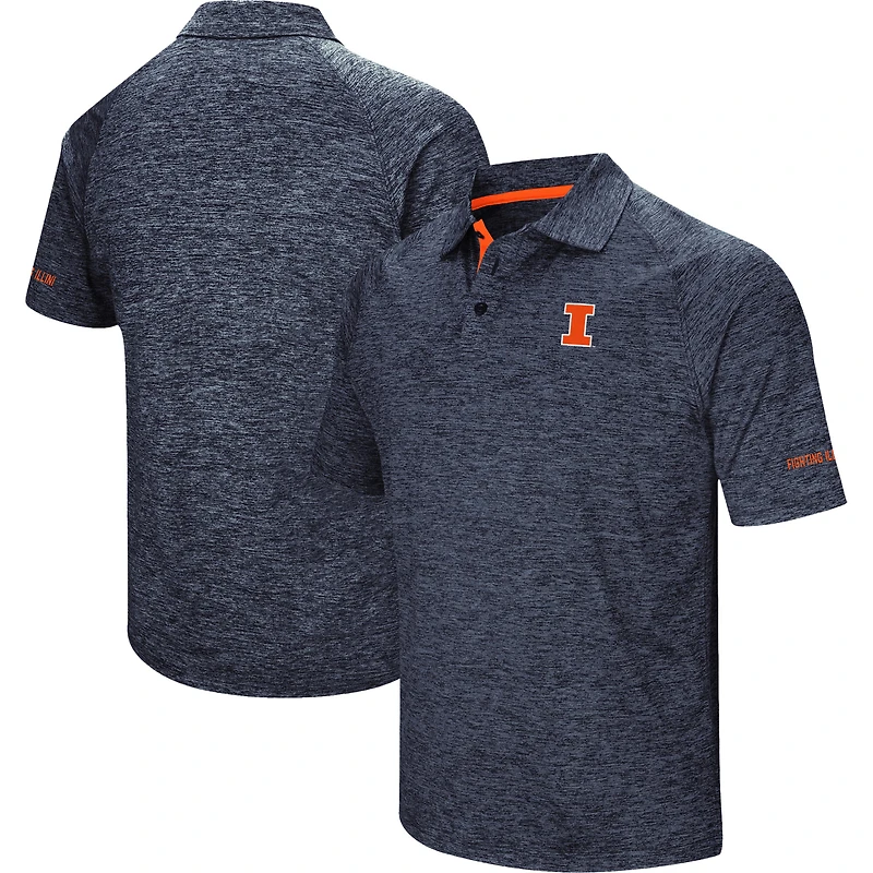 Polo Colosseum Navy Illinois Fighting Illini Down Swing pour homme