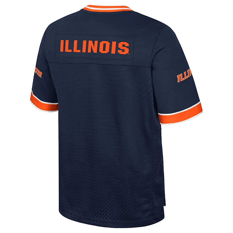 Maillot de football américain Colosseum Navy des Fighting Illini pour homme, « Rien que les coups »