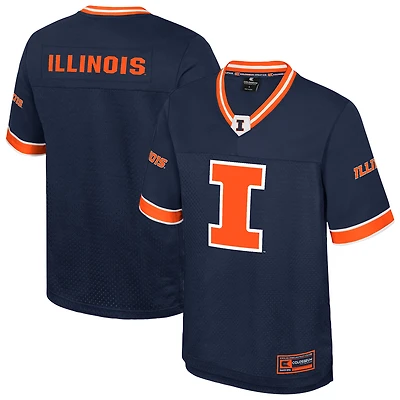 Maillot de football américain Colosseum Navy des Fighting Illini pour homme, « Rien que les coups »