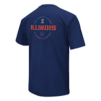 T-shirt d'appréciation militaire Colosseum Navy Illinois Fighting Illini OHT pour homme