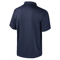 Chemise boutonnée de bowling bleu marine Colosseum pour homme, Illinois Fighting Illini Strike