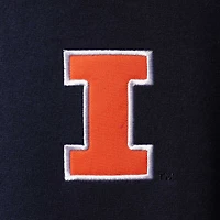 Veste à quart de zip avec logo Colosseum Navy Illinois Fighting Illini Tortugas pour hommes