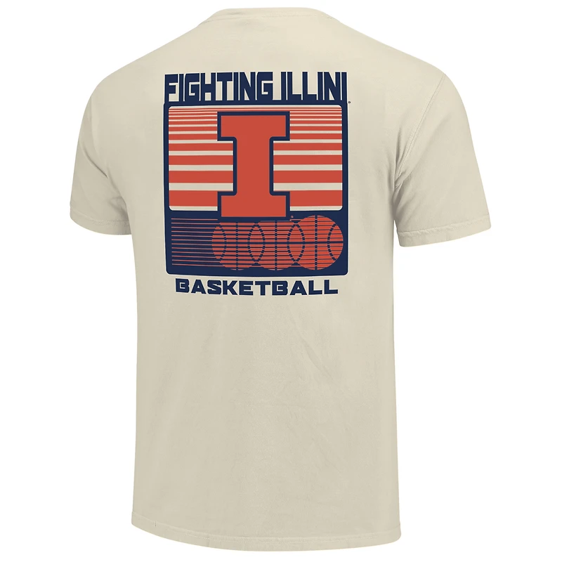 Couleurs confortables crème pour hommes Illinois Fighting Illini Basketball Staredown