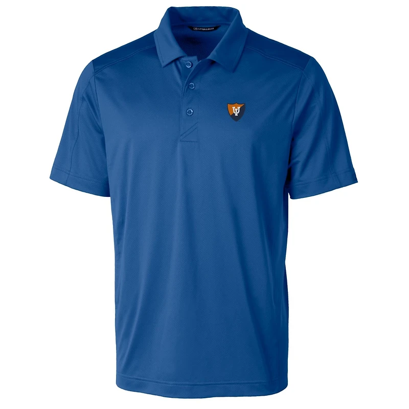 Polo extensible texturé pour homme Cutter & Buck Royal Illinois Fighting Illini avec logo de l'équipe Big Tall Prospect