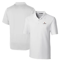 Polo extensible Forge blanc pour homme, modèle Cutter & Buck, Illinois Fighting Illini, grandes tailles