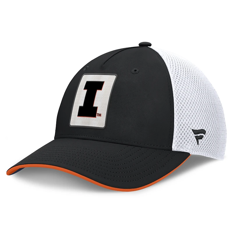 Casquette 5 panneaux noire Illinois Fighting Illini pour homme de Fanatics