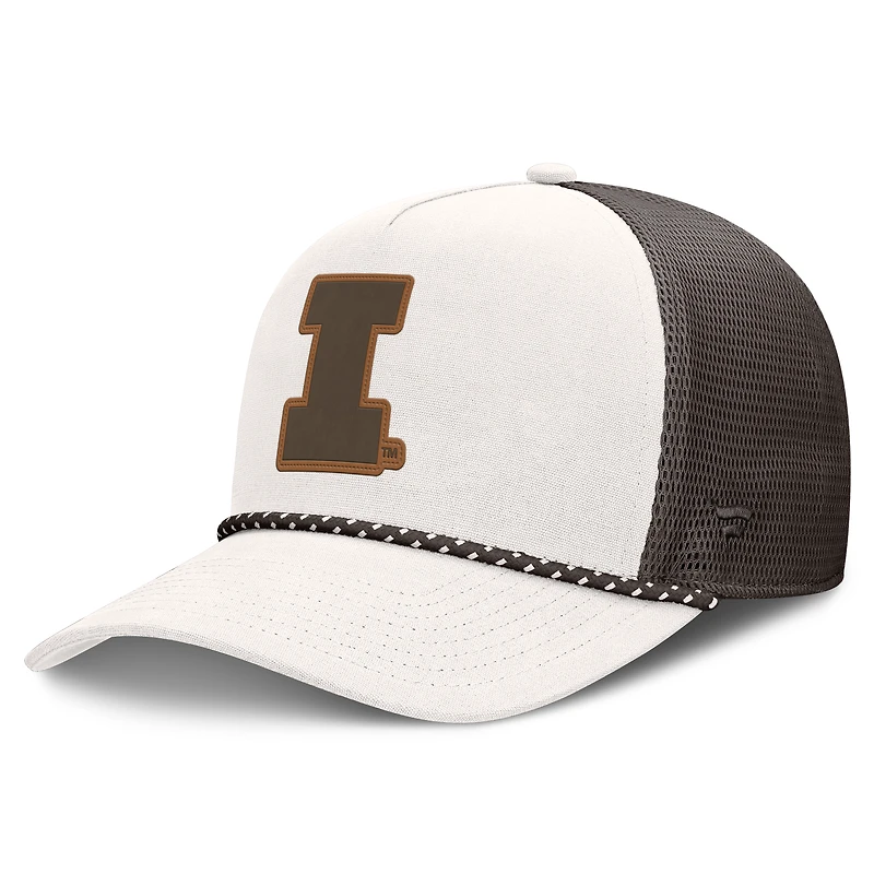 Men's Fanatics Natural Illinois Fighting Illini Bronco Trucker Adjustable Hat