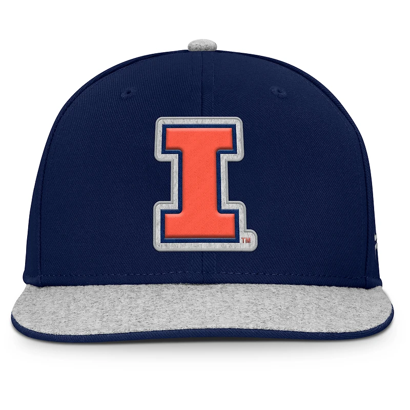 Men's Fanatics Navy Illinois Fighting Illini Loden Snapback Hat