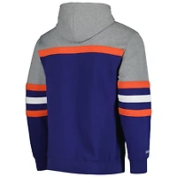 Men's Mitchell & Ness Navy Illinois Fighting Illini Head Coach Pullover Hoodie