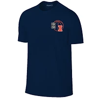 T-shirt bleu marine pour hommes des Fighting Illini de l'Illinois, tournoi basketball masculin NCAA 2026, March Madness Final Four