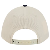 Men's New Era Navy/Cream Illinois Fighting Illini Arch Two-Tone Corduroy 9FORTY A-Frame Adjustable Hat
