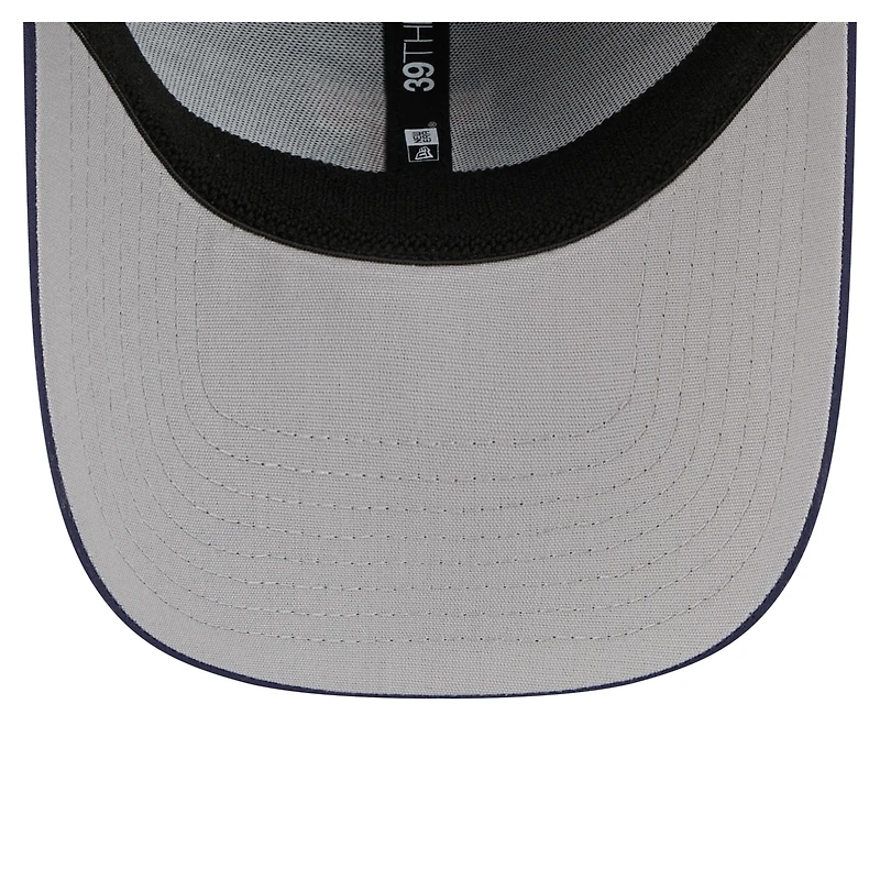 Casquette New Era 39THIRTY Flex bleu marine Illinois Fighting Illini Rope pour homme