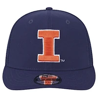 Men's New Era Navy Illinois Fighting Illini Trucker 9FIFTY Snapback Hat