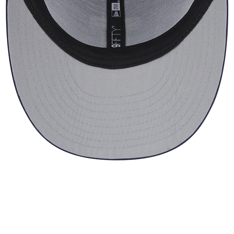 Men's New Era Navy Illinois Fighting Illini Trucker 9FIFTY Snapback Hat
