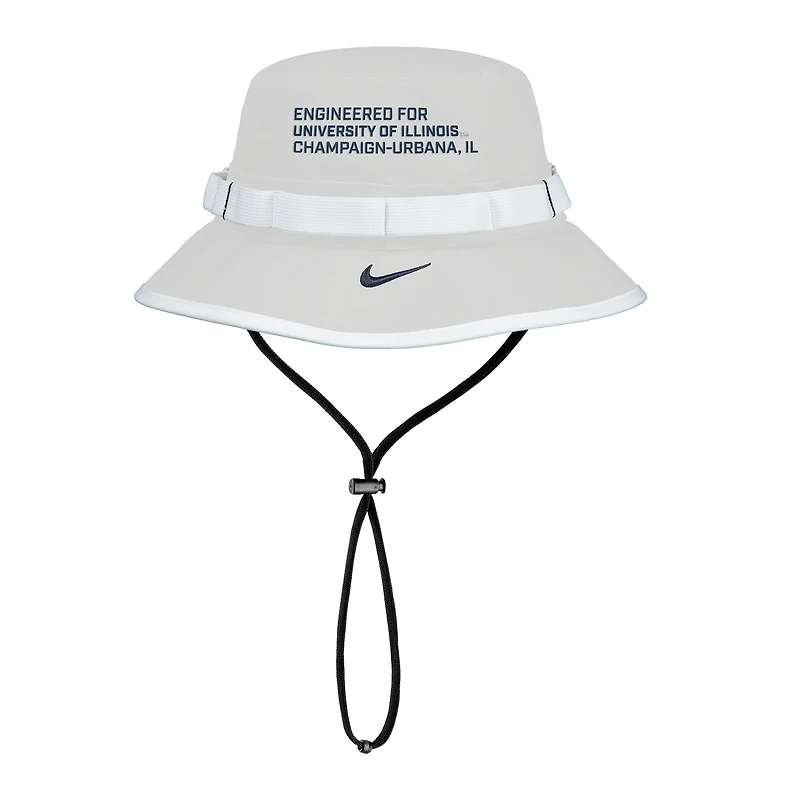 Bob Nike gris Illinois Fighting Illini 2025 On-Field Bob Performance pour homme