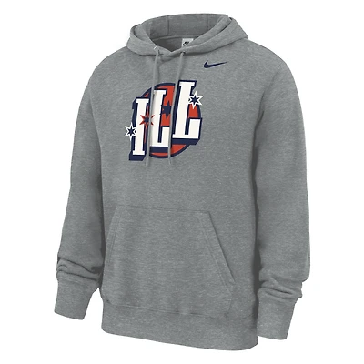 Men's Nike Gray Illinois Fighting Illini Chicago to Champaign Hoodie