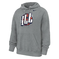 Men's Nike Gray Illinois Fighting Illini Chicago to Champaign Hoodie